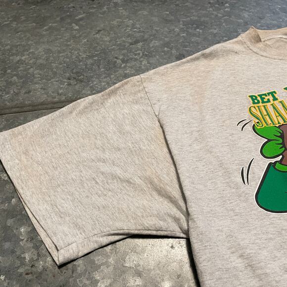 Vintage 90s Taz Tasmanian Devil Bet Your Shamrocks I'm Irish Shirt XL Leprechaun - Picture 5 of 16